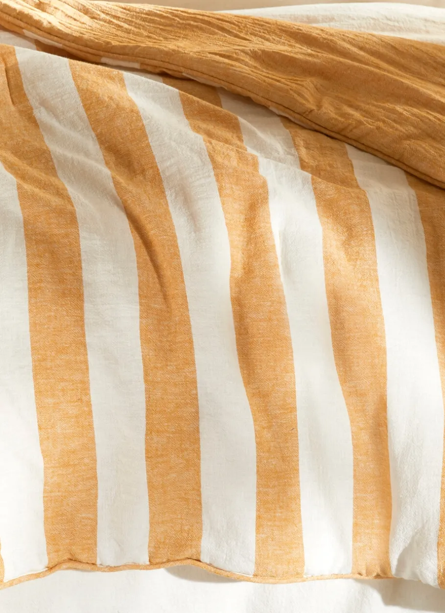 Bouchara Jete De Lit, Edredon^ÉDREDON MATELASSÉ EN MÉTIS COTON ET LIN CAFÉ