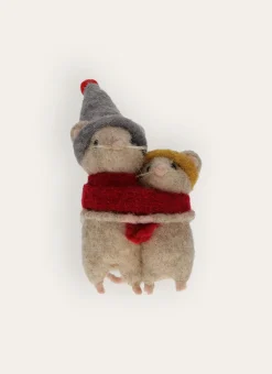 Bouchara Décoration De Noël^DUO DE PETITES SOURIS DÉCORATIVES EN FEUTRE