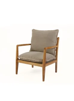 Bouchara Canapé, Fauteuil, Banquette^FAUTEUIL EN BOIS AVEC COUSSINS DÉHOUSSABLES