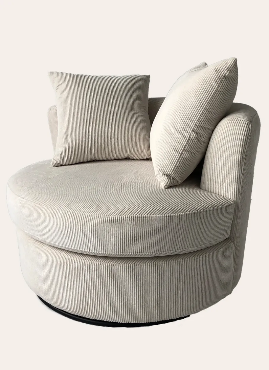 Bouchara Canapé, Fauteuil, Banquette^FAUTEUIL PIVOTANT AVEC 2 COUSSINS