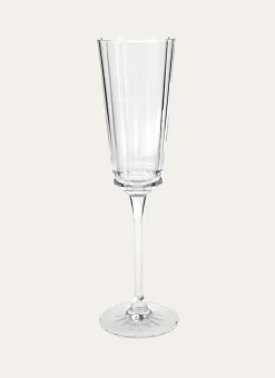 Bouchara Verre, Théière, Carafe^FLUTE A CHAMPAGNE EN CRISTALLIN PLISSÉ