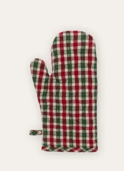 Bouchara Tablier, Manique, Gant|Table De Noël^GANT DE CUISINE À CARREAUX TISSÉ FIL-TEINT