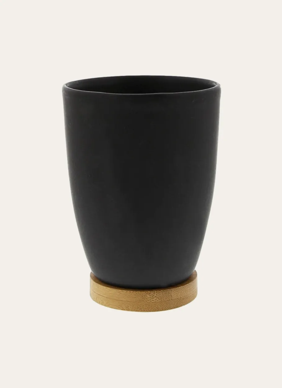 Bouchara Accessoire^GOBELET EN GRÈS ET BAMBOU