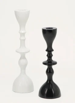 Bouchara Bougeoir, Lanterne^GRAND BOUGEOIR EN ALUMINIUM FINITION LAQUÉE