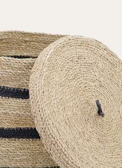 Bouchara Panier^GRAND PANIER EN FIBRES NATURELLES AVEC COUVERCLE