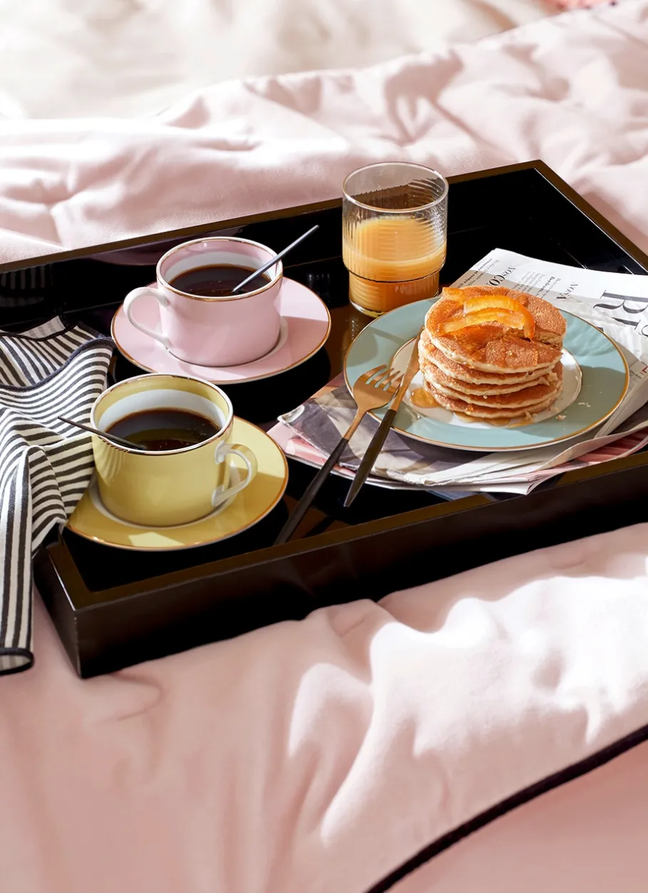 Bouchara Plat, Plateau^GRAND PLATEAU EN BOIS LAQUÉ