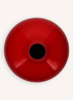 Bouchara Vase, Cache-Pot^GRAND VASE EN MÉTAL COLORÉ FINITION ÉMAILLÉE