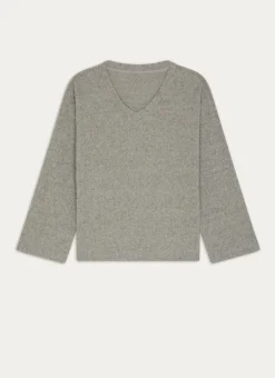 Bouchara Homewear, Accessoire^HAUT MANCHES LONGUES COL V EN MAILLE