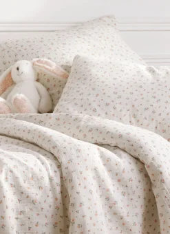 Enfant Bouchara Linge De Lit^HOUSSE DE COUETTE BÉBÉ EN GAZE DE COTON CHAMPÊTRE