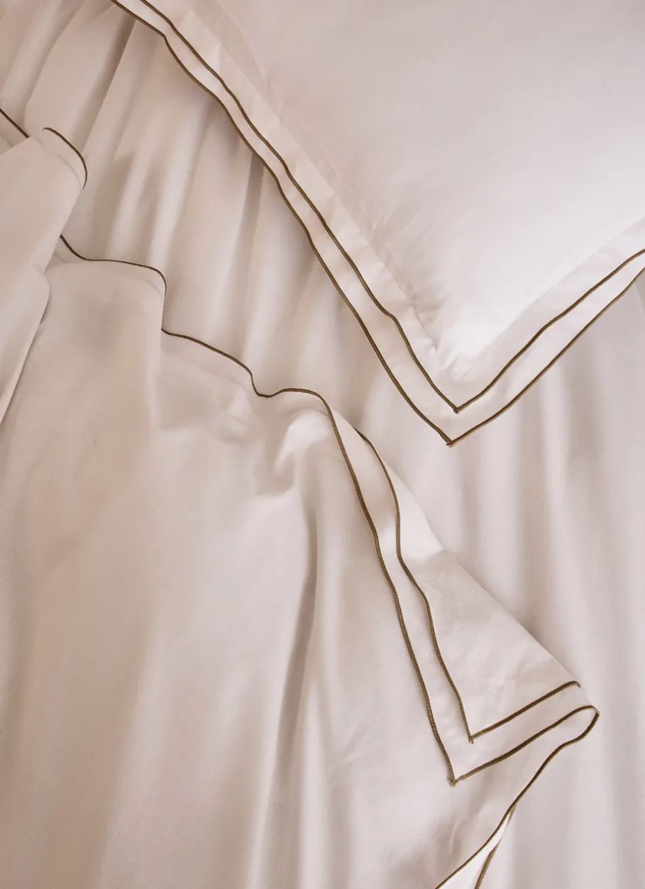 Bouchara Housse De Couette Unie^HOUSSE DE COUETTE COTON RECYCLÉ BOURDON CONTRASTÉ