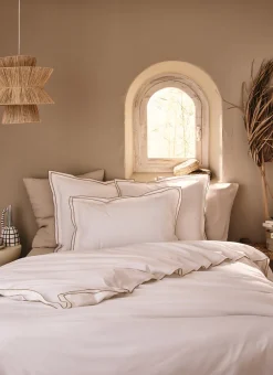 Bouchara Housse De Couette Unie^HOUSSE DE COUETTE COTON RECYCLÉ BOURDON CONTRASTÉ