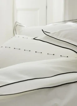 Bouchara Housse De Couette Unie^HOUSSE DE COUETTE COTON RECYCLÉ BOURDON CONTRASTÉ