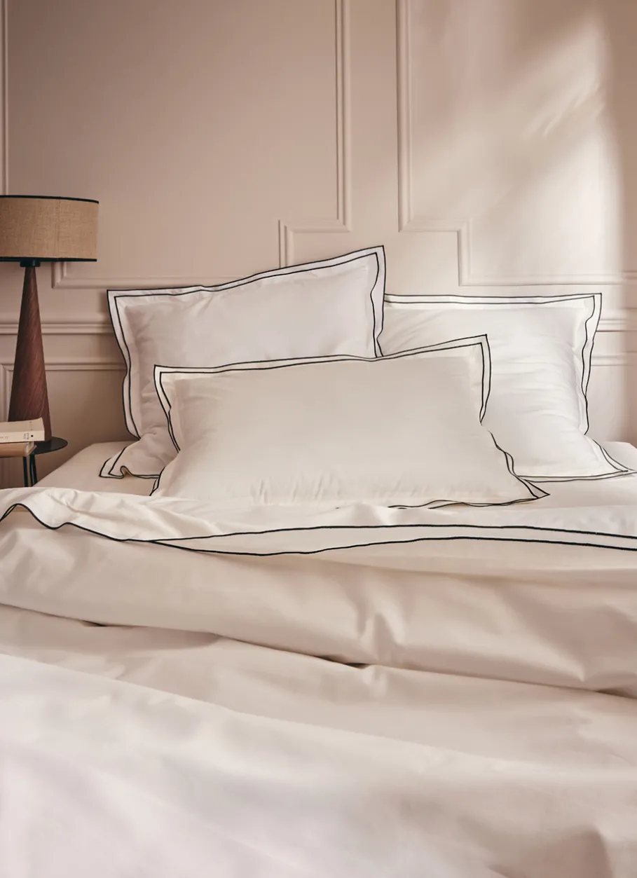 Bouchara Housse De Couette Unie^HOUSSE DE COUETTE COTON RECYCLÉ BOURDON CONTRASTÉ