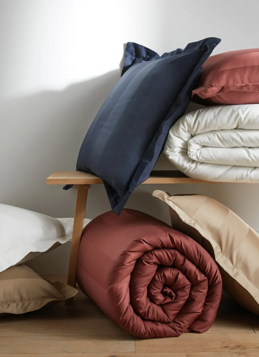 Bouchara Housse De Couette Unie^HOUSSE DE COUETTE RAYÉE EN SATIN DE COTON
