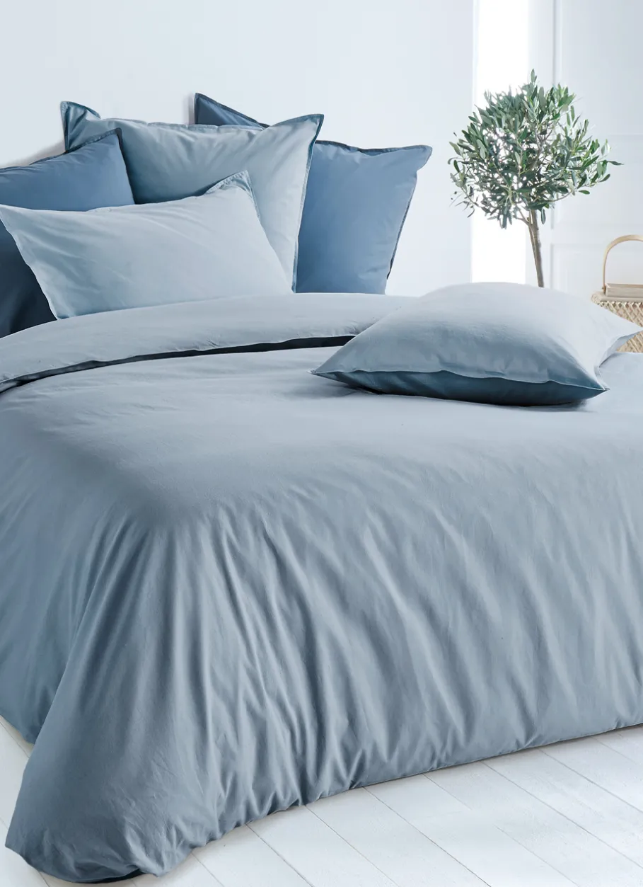 Bouchara Housse De Couette Unie^HOUSSE DE COUETTE UNIE EN COTON LAVÉ BIO