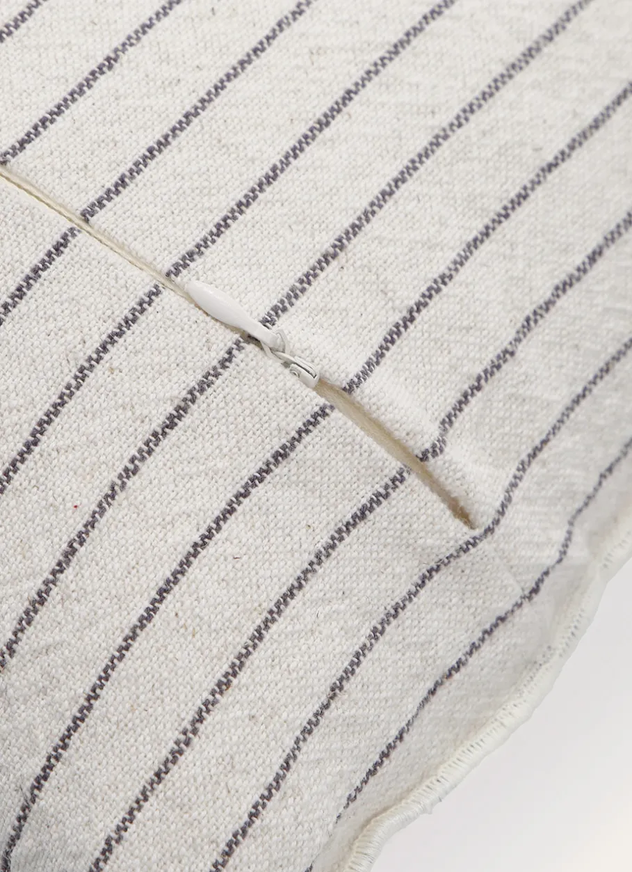 Bouchara Coussin, Coussin De Sol|Chambre De Noël^HOUSSE DE COUSSIN À FINES RAYURES BICOLORES