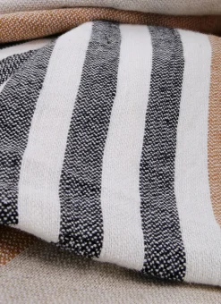 Bouchara Coussin, Coussin De Sol^HOUSSE DE COUSSIN EN COTON ET LIN À RAYURES