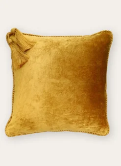 Bouchara Coussin, Coussin De Sol^HOUSSE DE COUSSIN EN VELOURS À POMPONS DÉCORATIFS