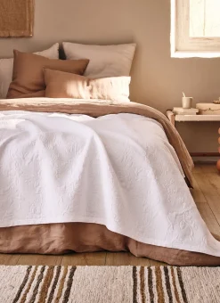 Bouchara Jete De Lit, Edredon^JETE DE LIT JACQUARD EN COTON AVIGNON