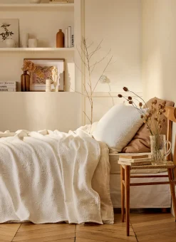 Bouchara Jete De Lit, Edredon^LARGE DESSUS DE LIT EFFET BOUTIS ROZEN