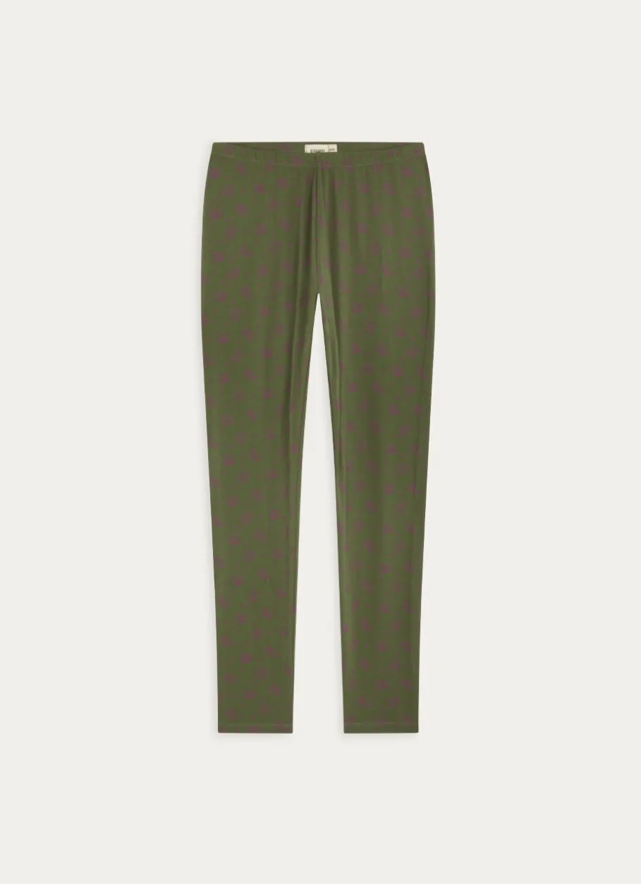 Bouchara Homewear, Accessoire^LEGGING LONG EN COTON BIOLOGIQUE IMPRIMÉ FLORAL