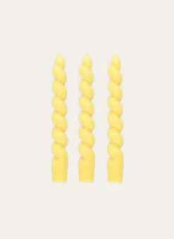 Bouchara Bougie^LOT DE 3 BOUGIES TORSADÉES