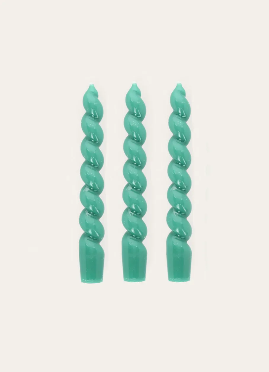 Bouchara Bougie^LOT DE 3 BOUGIES TORSADÉES