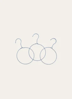 Bouchara Aménagement De Placard^LOT DE 3 CINTRES RONDS EN CORDE MOTIF ZIG ZAG