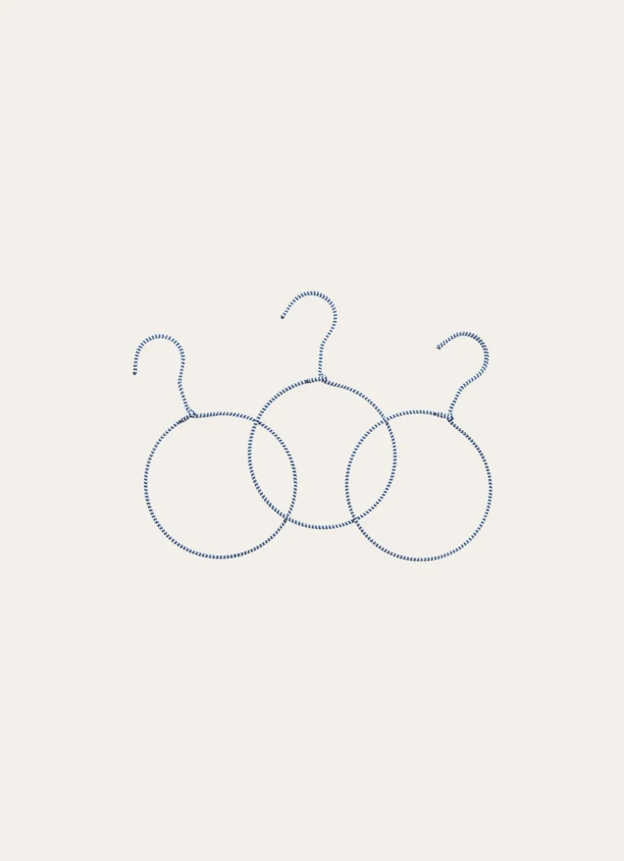 Bouchara Aménagement De Placard^LOT DE 3 CINTRES RONDS EN CORDE MOTIF ZIG ZAG