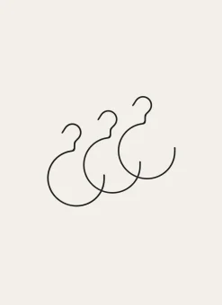 Bouchara Aménagement De Placard^LOT DE 3 CINTRES RONDS EN CORDE E