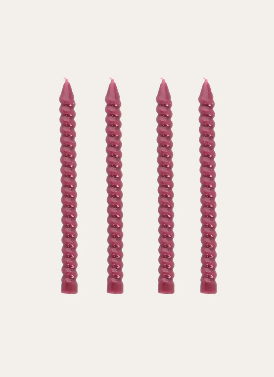 Bouchara Bougie^LOT DE 4 MINI BOUGIES TORSADÉES