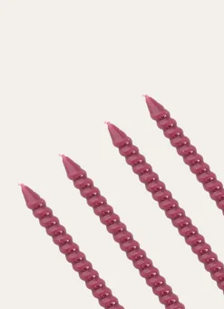 Bouchara Bougie^LOT DE 4 MINI BOUGIES TORSADÉES