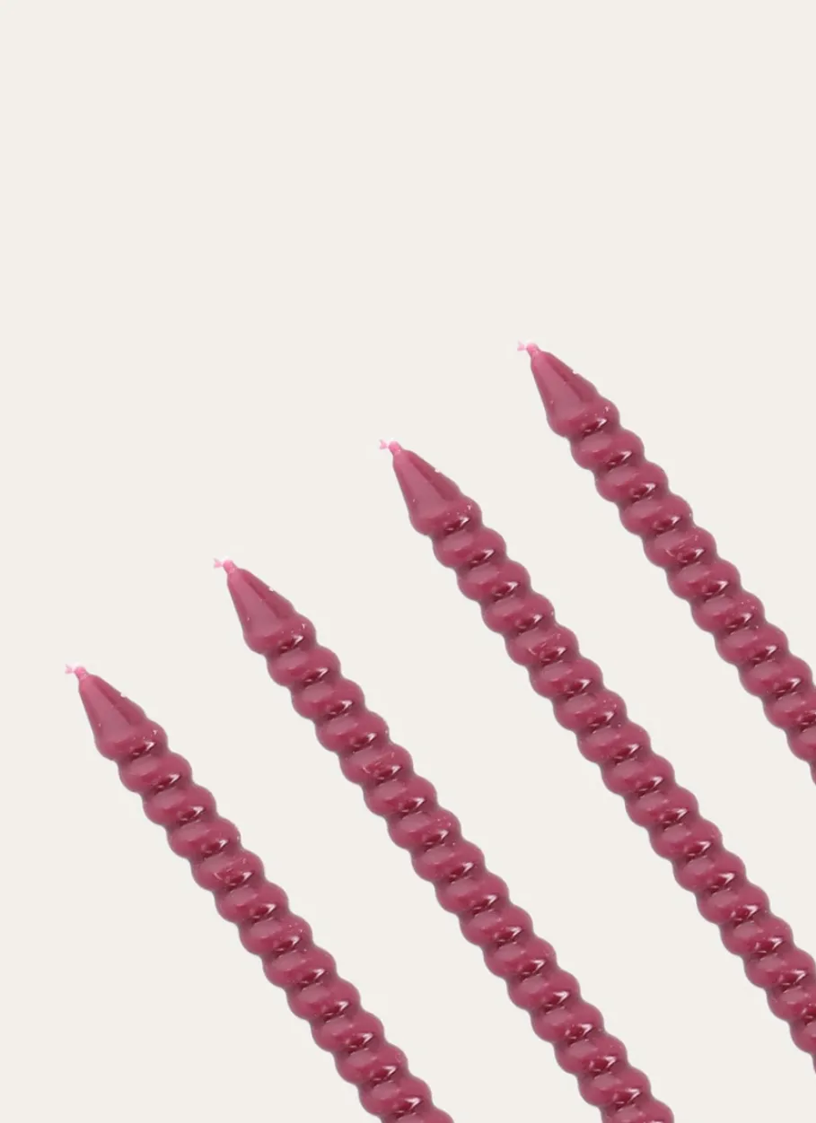 Bouchara Bougie^LOT DE 4 MINI BOUGIES TORSADÉES