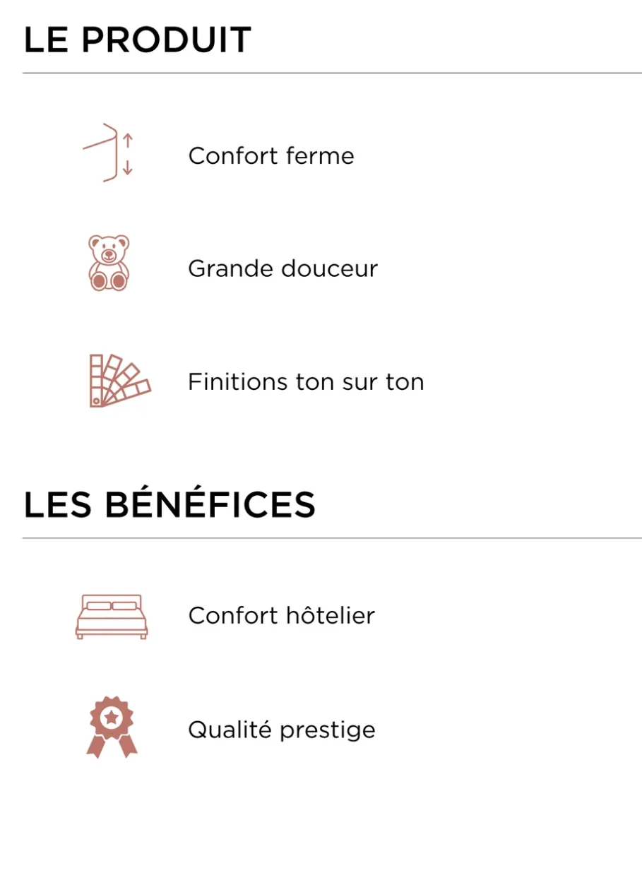 Bouchara Oreiller, Traversin^LOT DE 2 OREILLERS CARRÉS CONFORT HÔTELIER