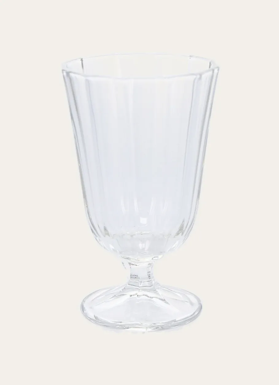Bouchara Verre, Théière, Carafe^LOT DE 6 PETITS VERRES À EAU SUR PIED
