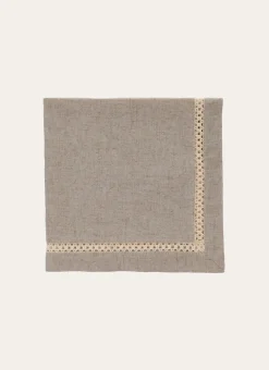 Bouchara Serviette De Table^LOT DE 2 SERVIETTES AVEC BORDURE AJOURÉE ROMA