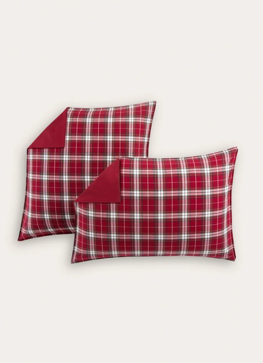 Bouchara Taie À Motifs^LOT DE 2 TAIES À CARREAUX TISSÉ TEINT TORQUHIL