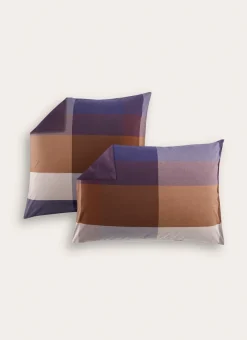 Bouchara Taie À Motifs^LOT DE 2 TAIES D'OREILLER EN COTON GRANDS CARREAUX