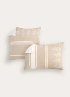 Bouchara Taie À Motifs|Chambre De Noël^LOT DE 2 TAIES EN LIN & COTON BRODERIE FLORALE