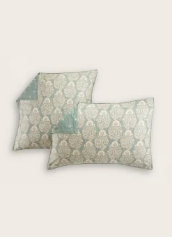 Bouchara Taie À Motifs^LOT DE 2 TAIES EN SATIN IMPRIMÉ INDIEN THALER