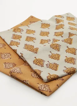 Bouchara Torchon, Essuie-Mains^LOT DE 2 TORCHONS EN COTON IMPRIMÉ MOTIF VÉGÉTAL