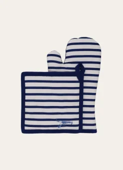 Bouchara Tablier, Manique, Gant^LOT GANT ET MANIQUE AVEC HOMARD