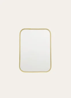 Bouchara Miroir^MIROIR RECTANGULAIRE À POSER EN LAITON