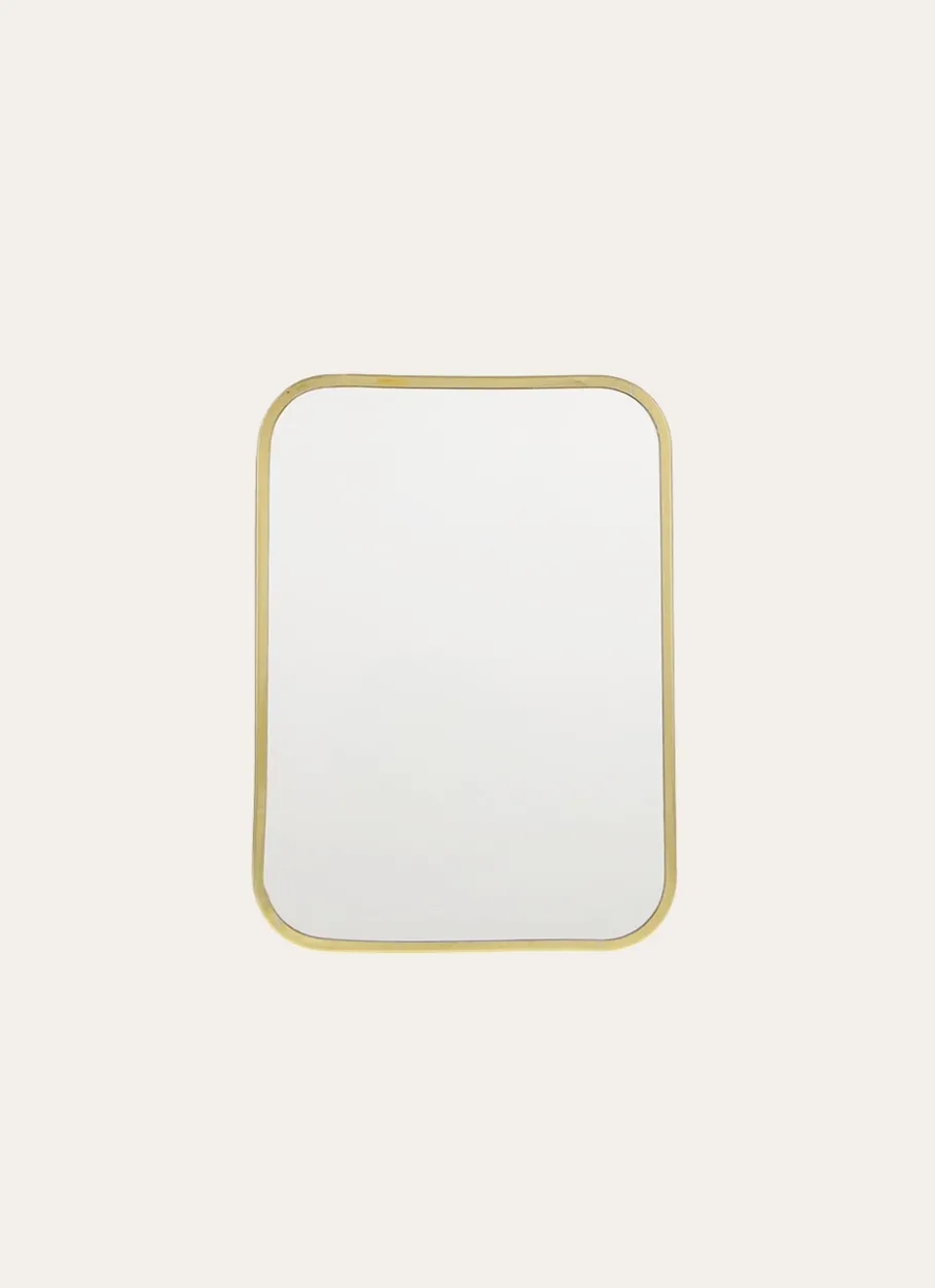 Bouchara Miroir^MIROIR RECTANGULAIRE À POSER EN LAITON