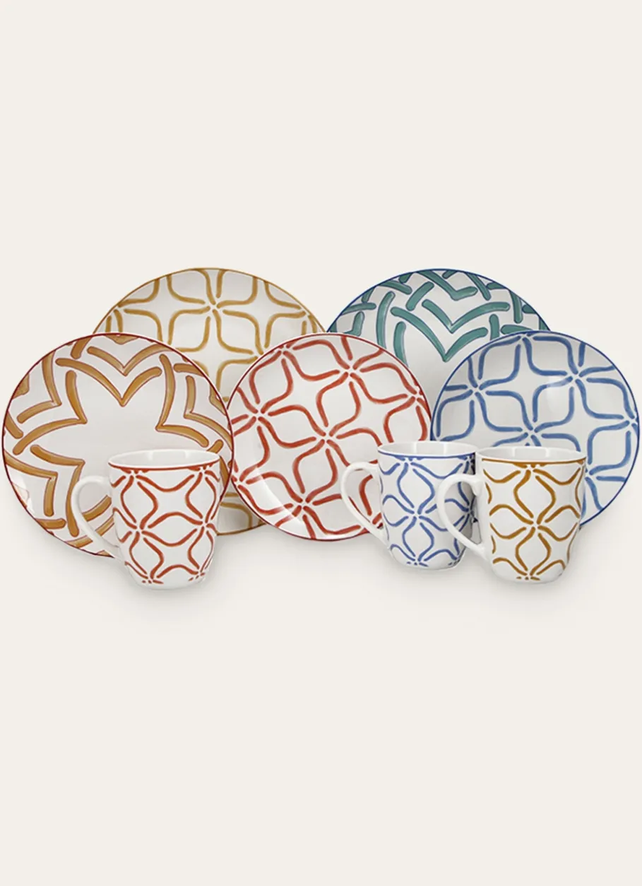 Bouchara Tasse, Bol^MUG EN PORCELAINE MOTIF ARABESQUE