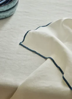 Bouchara Nappe^NAPPE COTON LIN FINITION BOURDON