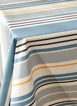 Bouchara Nappe^NAPPE EN COTON ENDUIT À RAYURES MULTICOLORES