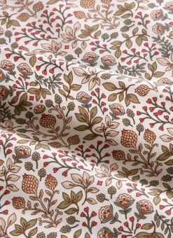 Bouchara Nappe^NAPPE EN COTON ENDUIT FLEURS PERSES JAIS