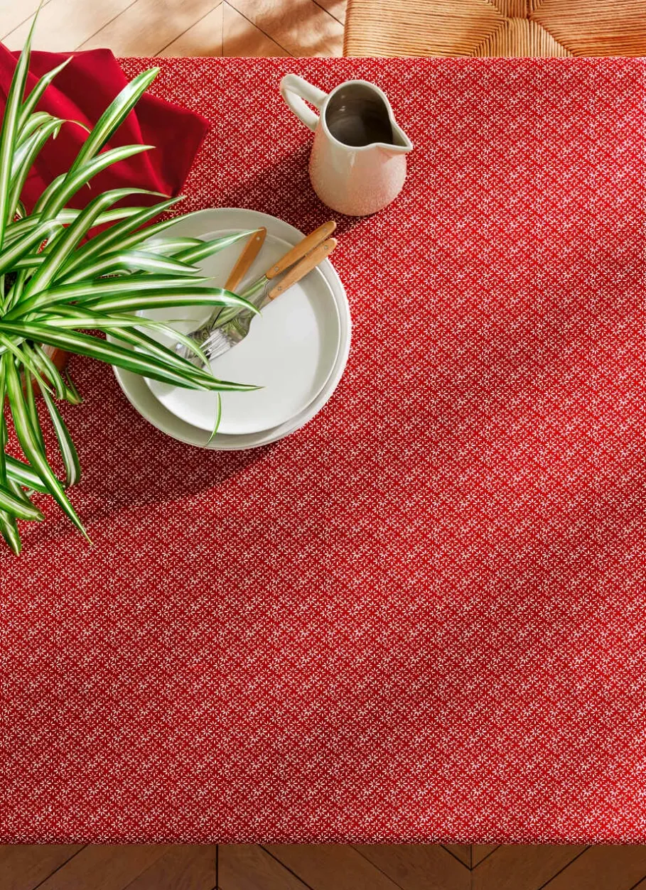 Bouchara Nappes Enduites & Anti-Taches|Nappe^NAPPE EN COTON ENDUIT IMPRIMÉ PETITES FLEURS