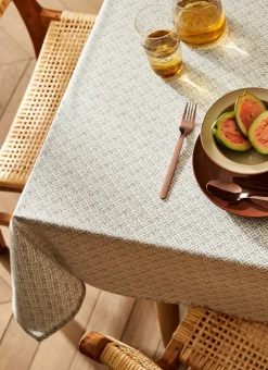 Bouchara Nappes Enduites & Anti-Taches|Nappe^NAPPE EN COTON ENDUIT IMPRIMÉ PETITES FLEURS